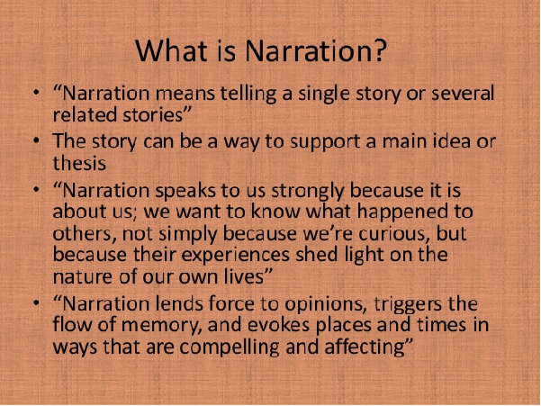 narration
